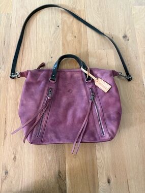 Old Trend Purse Purple Genuine Leather